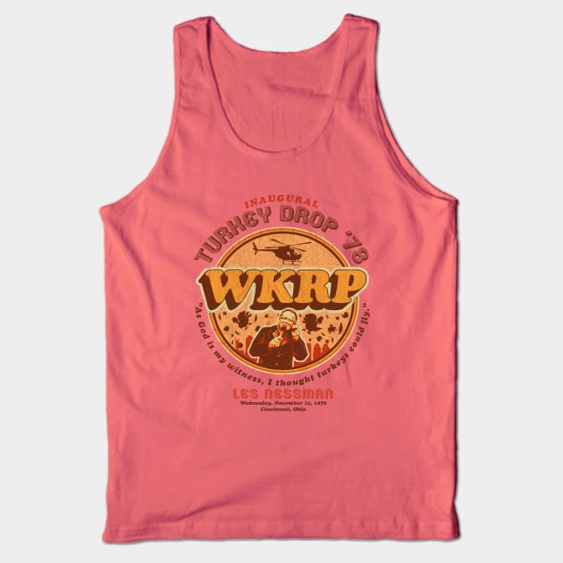 WKRP Turkey Drop '78 Lts Tank Top by Alema Art